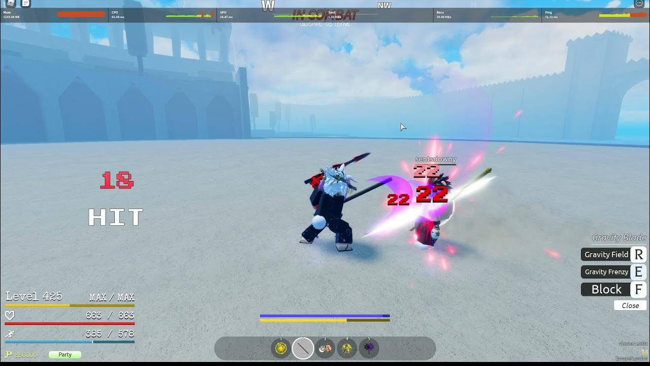 [GPO] Gravity Blade Max Damage YouTube