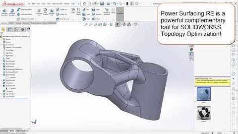 Reverse Engineering a SOLIDWORKS Topology Study Mesh