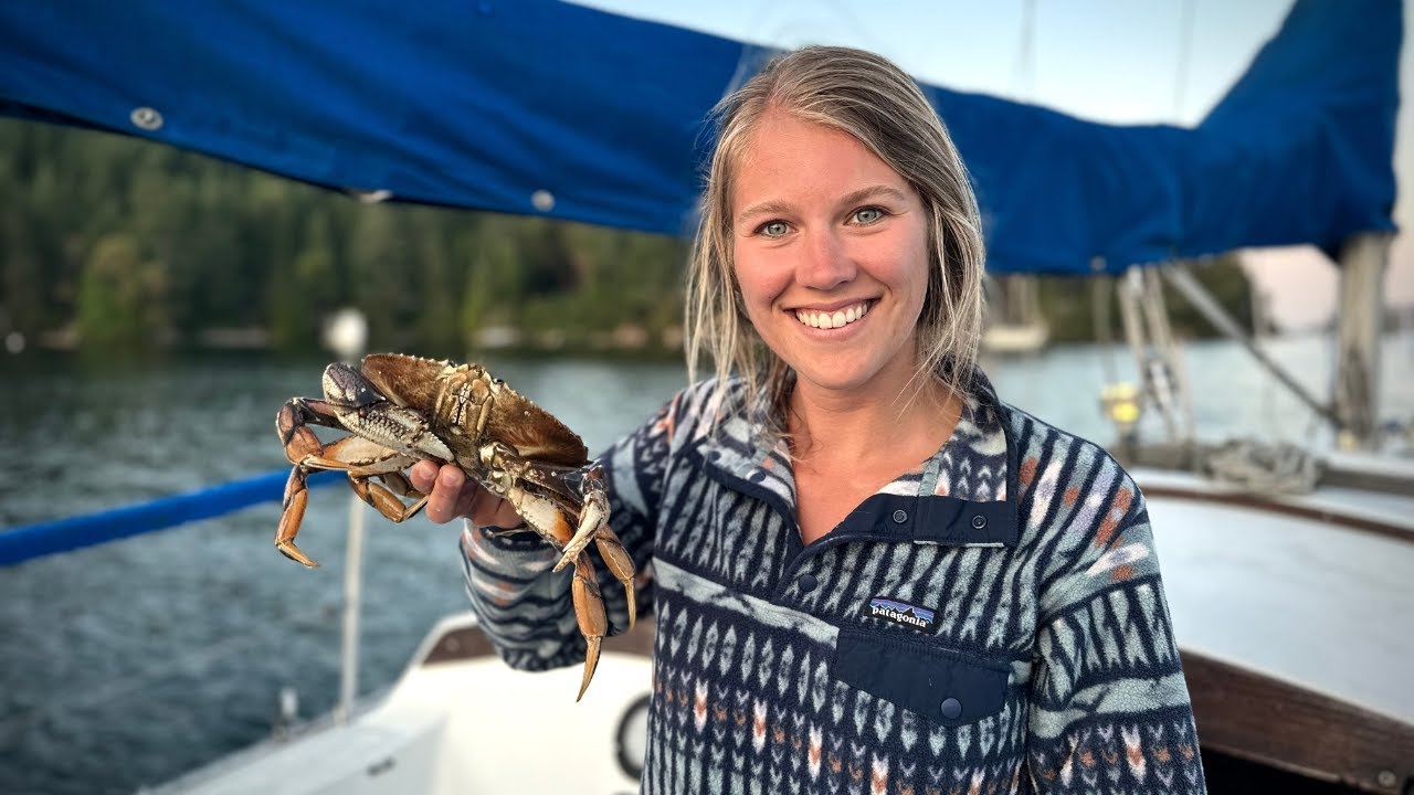 Our First Ever Catch and Cook! | Off Grid Boat Life