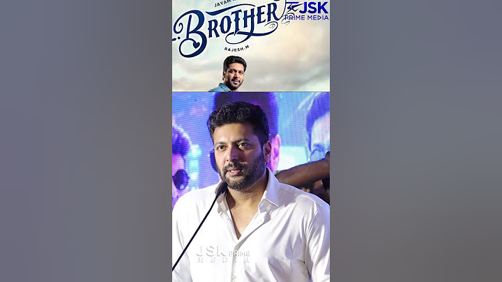 தந்தையின் எடிட்டிங்  அனுபவம் பற்றி ரவி | Jayam Ravi , VTV Ganesh  Speech at Brother Press Meet