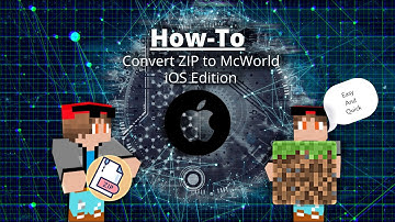 How to make a ZIP file to MCWORLD(iOS Version)[How-to]