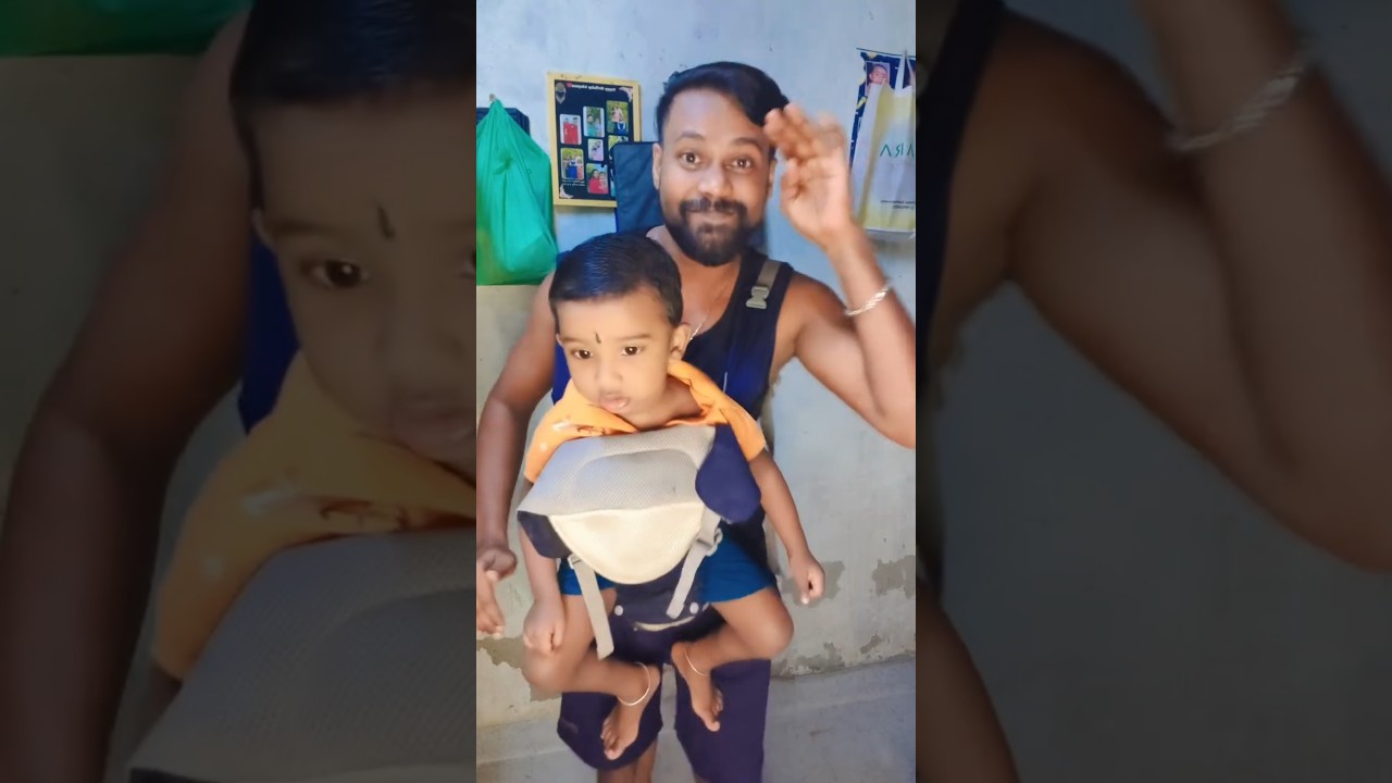 അബടെ തോളിൽ ഇരുന്ന് കളിക്കുന്ന ഗബ്രുസ് 😁 #dorabujicutefamily #family #love #familyvlog