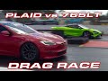 THE TOP 2 RACE * 1,020 HP Plaid vs 765LT * Tesla Model S Plaid vs McLaren 765LT 1/4 Mile Drag Race