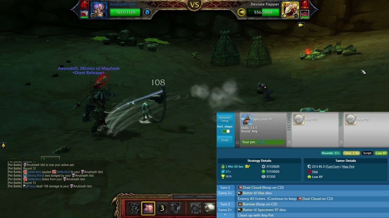 Quick Guide: Hiss - Wailing Caverns Pet Battle Dungeon