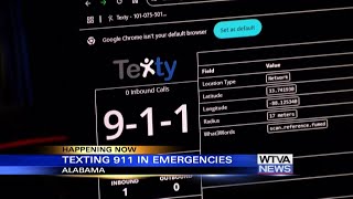 Alabamians can report emergencies to 911 via text