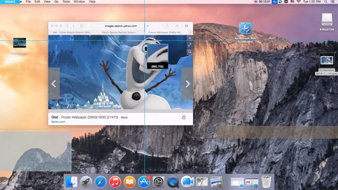 snipping tool on apple mac book