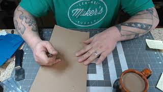 Making a Mini Padfolio using the Maker's Leather Supply Template