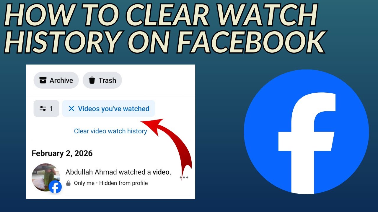 How to Delete Facebook Watch History (2026) | Clear Watched Reels on Facebook - YouTube