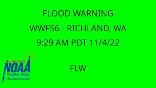 Flood Warning for Walla Walla County, WA - WWF56 - 9:29 AM PDT 11/4/22