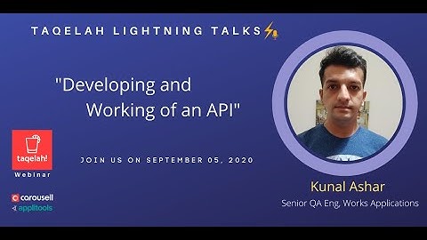 [LightningTalks2020] - Developing And Working Of An API by Kunal Ashar