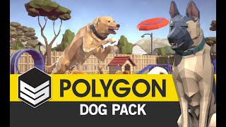 POLYGON - Dog Pack - (Trailer) 3D Low Poly Art for Games by #SyntyStudios screenshot 3