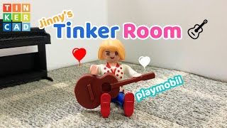 146) Miniature Guitar | How to 3D Modeling & Printing with Tinkercad | Tinker room for playmobil