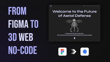 Figma design into an awesome 3D Web Page using Dora Plugin