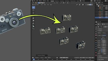 How to duplicate, instance and link objects in Blender.