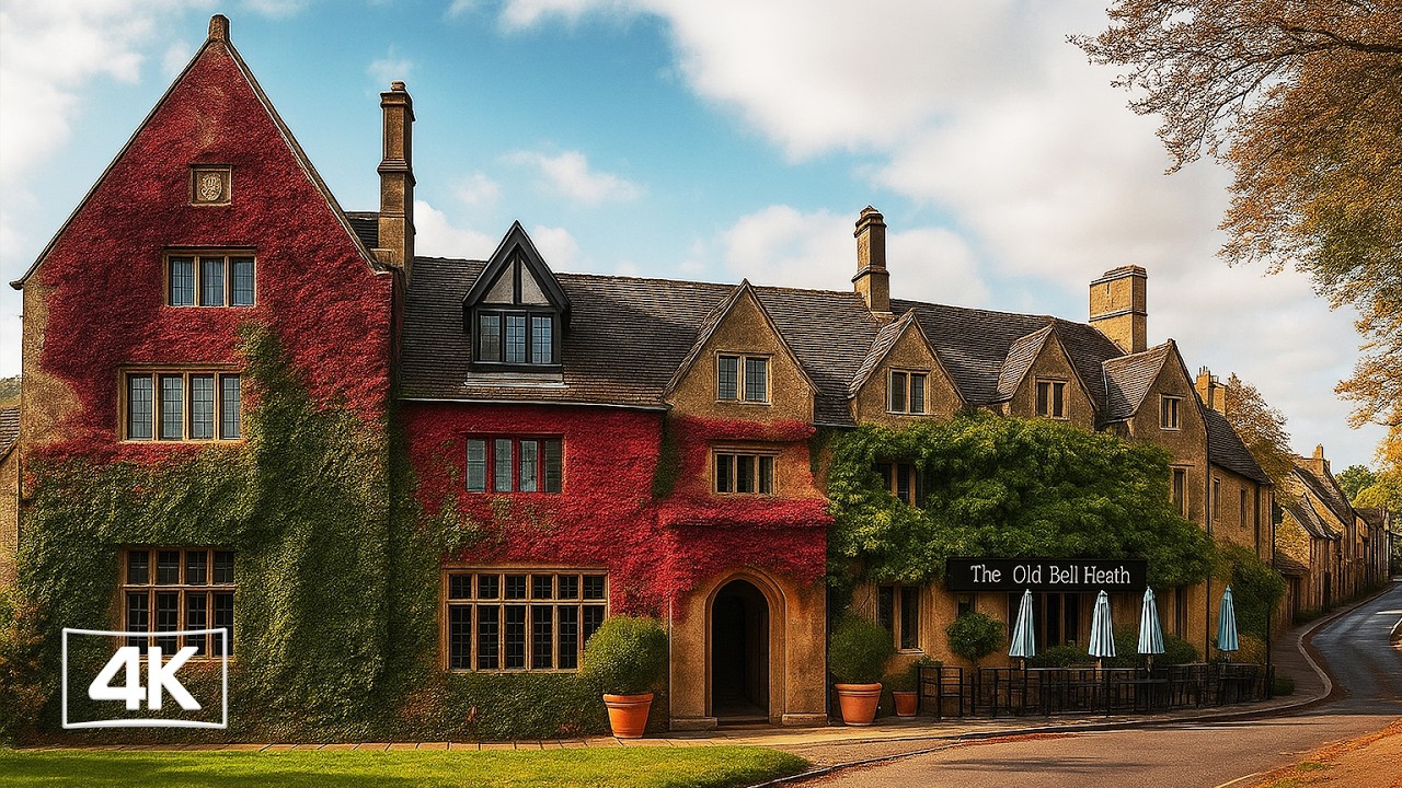 Malmesbury Village Walk - Scenic Autumn English Countryside 4K