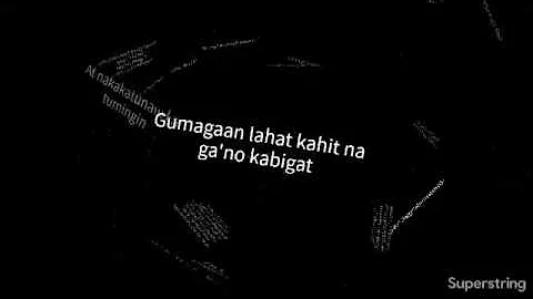 Nandyan Agad Ako ft.Flow G ( Lyrics video ) #JNB
