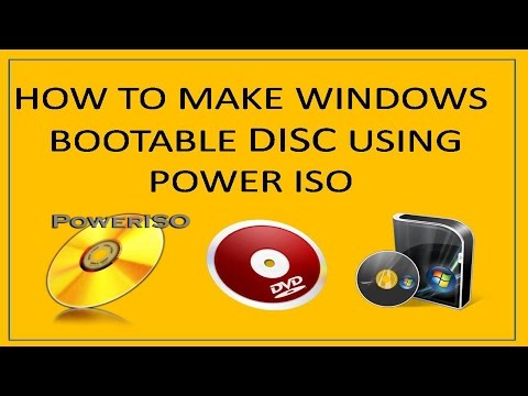 How to make a bootable windows dvd using power iso