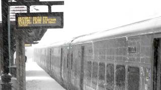 Forest Hills LIRR Station during 2016 Blizzard