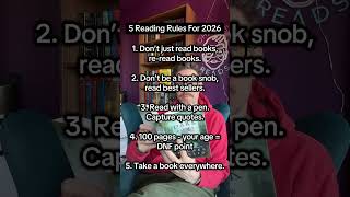 5 reading rules for 2026 #booktube