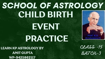 KP ASTROLOGY CLASS15 BATCH 3