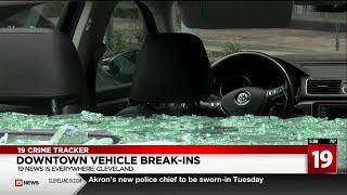 Multiple car break-ins in downtown Cleveland