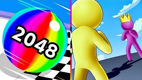 Ball Run 2048 Vs Giant Rush ⚫️🔸🟤Walkthrough Android iOS Gameplay