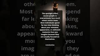 People notice you less than you imagine. #psychology
