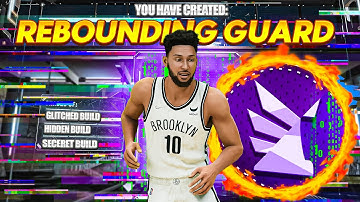 GLITCHED REBOUNDING GUARD BUILD ON NBA 2K22! VOL. 4