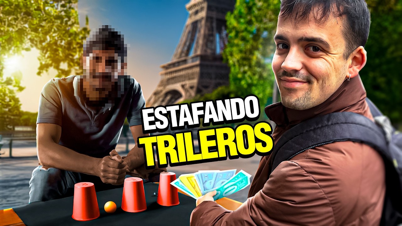 TIMÉ a los TRILEROS de PARIS con DINERO del MONOPOLY