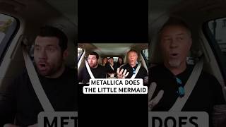 Metallica sings along to The them from the little mermaid. #metallica #jameshetfield #larsulrich