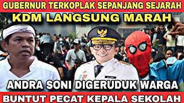 SERBU GUBERNUR BANTEN‼️ FANS KDM GARIS KERAS GERUDUK ANDRA SONI!? BUNTUT PECAT KEPALA SEKOLAH 