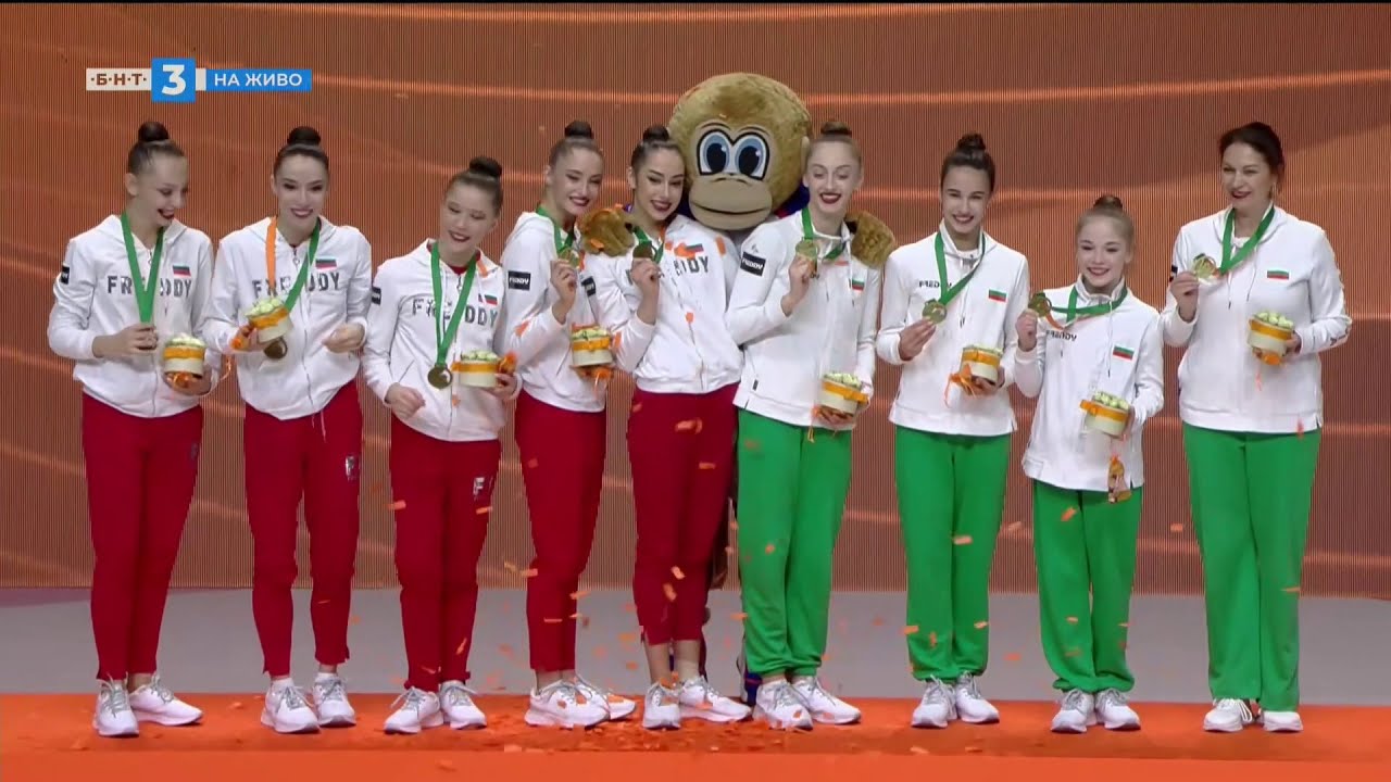 България е европейски шампион в отборната надпревара -  художествена гимнастика Будапеща 2024