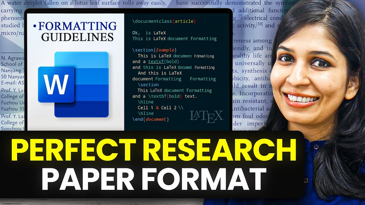 Research Paper Formatting Guide + FREE Templates (Word & LaTeX) - YouTube