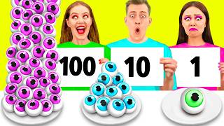 100 Layers of Food Challenge | Crazy Ideas To Cook by PaRaRa Challenge