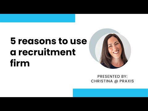 Why use a recruitment firm?