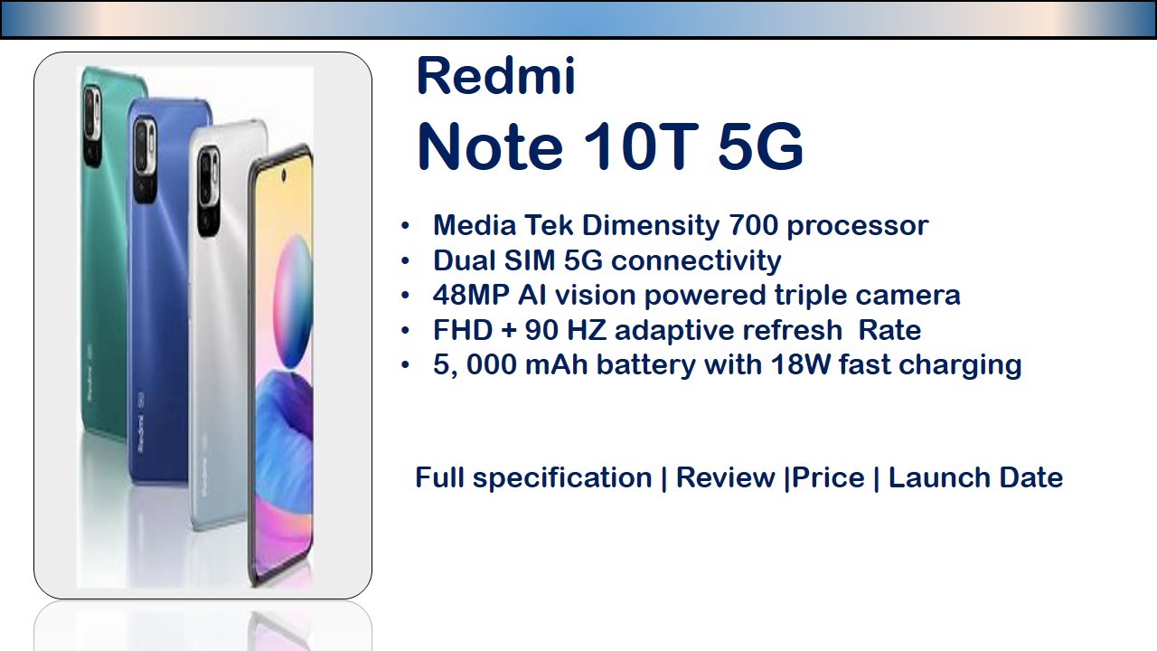 Redmi Note 10t 5g