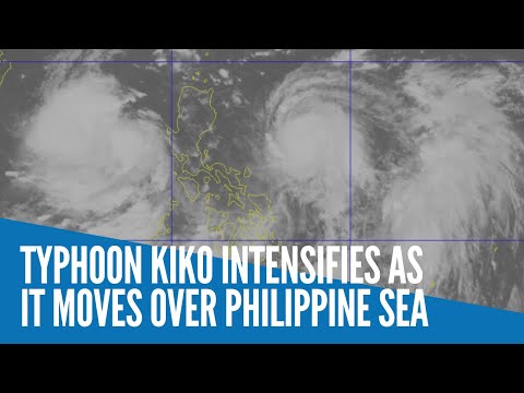 Typhoon Kiko intensifies as it moves over Philippine Sea