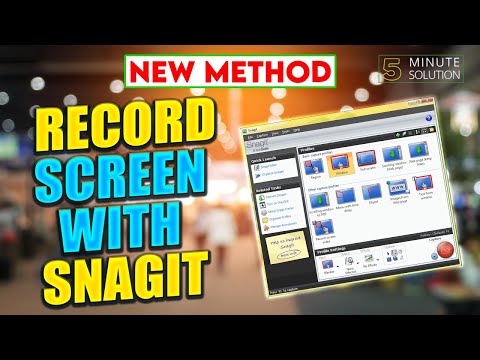 Video: Per quanto tempo puoi registrare video su Snagit?