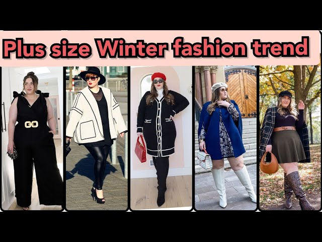 Classic Winter outfits ideas for Plus size Women