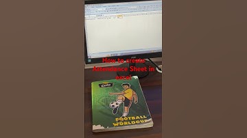 How to Create Attendance Sheet in excel  #exceltips #excel #exceltricks #shortsfeed #viralvideo