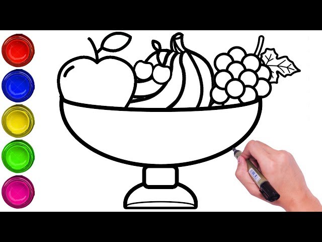 How to Draw Fruits Step by Step for Beginners || Different Types of Fruits  Drawing || Fruits Drawing - YouTube