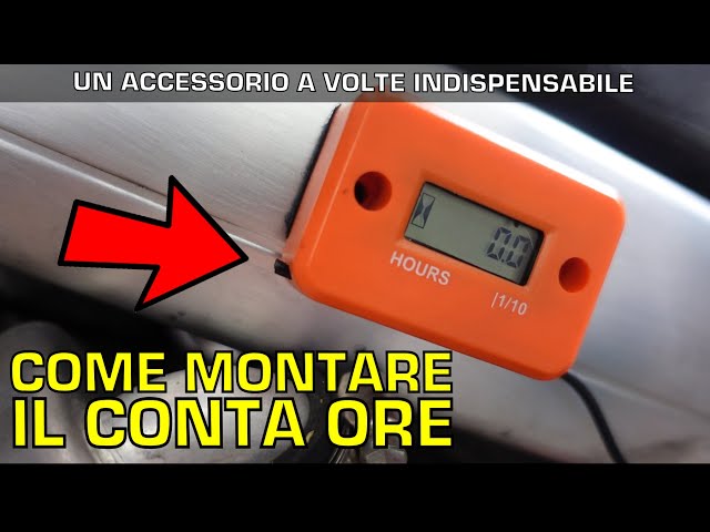 Come montare il CONTA ORE sulla moto 