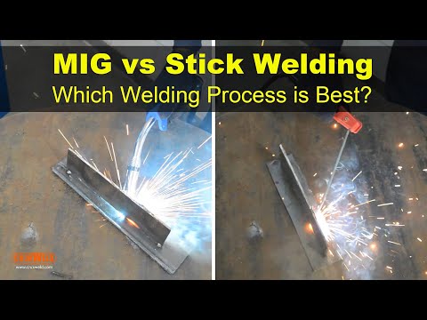 Video: Ang MIG welding ba ay pareho sa stick welding?