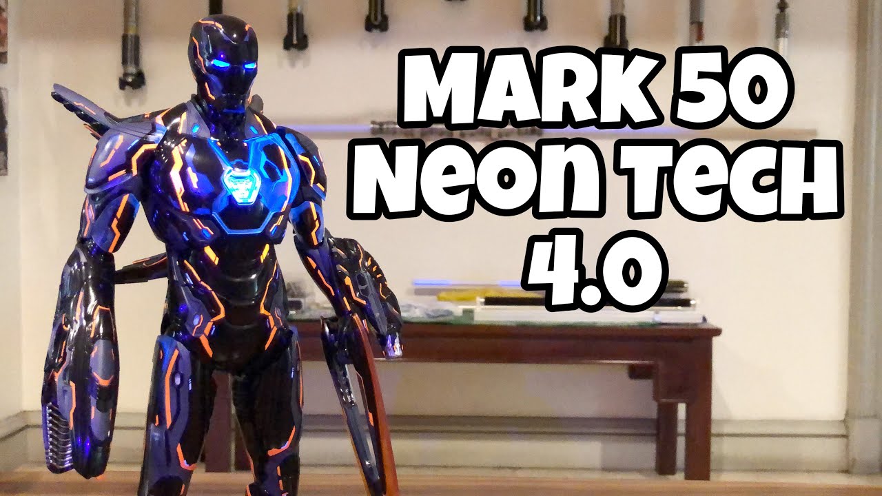 hot toys neon tech iron man 4.0 - YouTube