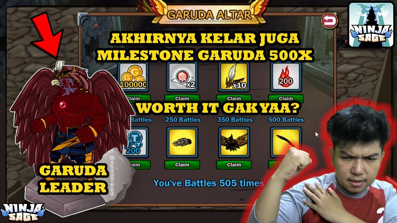 REVIEW MILESTONE 500X BATTLE EVENT GARUDA LAWAN GARUDA LEADER! WORTH IT ...