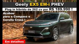 Geely EX5 EM i chega por R$ 189.990 com 262 cv e supera Corolla Cross e Compass !