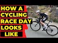 How a cycling road race day looks like with matteo declercq