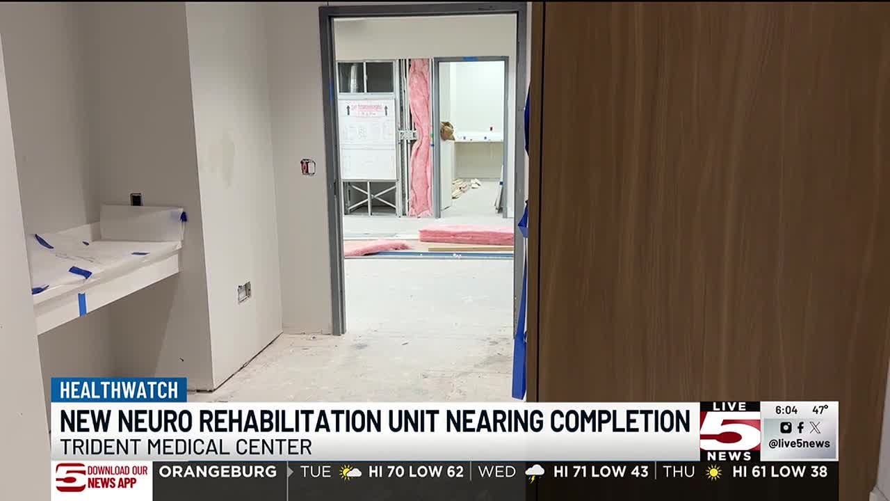 VIDEO: Trident Medical Center nearing completion of brand-new neuro rehabilitation unit