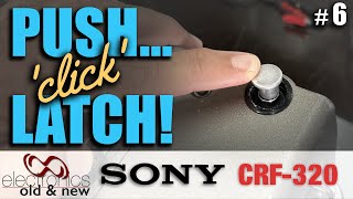 DIY push-to-latch antenna? Yes, it can be done! Sony CRF-320 restoration Pt.6