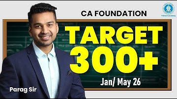 How to Score 300+ | CA Foundation Jan & May 2026 Exams | By Parag Sir